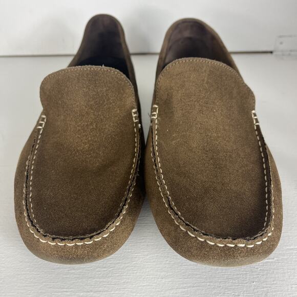 J.Crew Shoes Men 9.5 Millbrook Driven Moccasin Loafers Brown Leather Suede main image 5